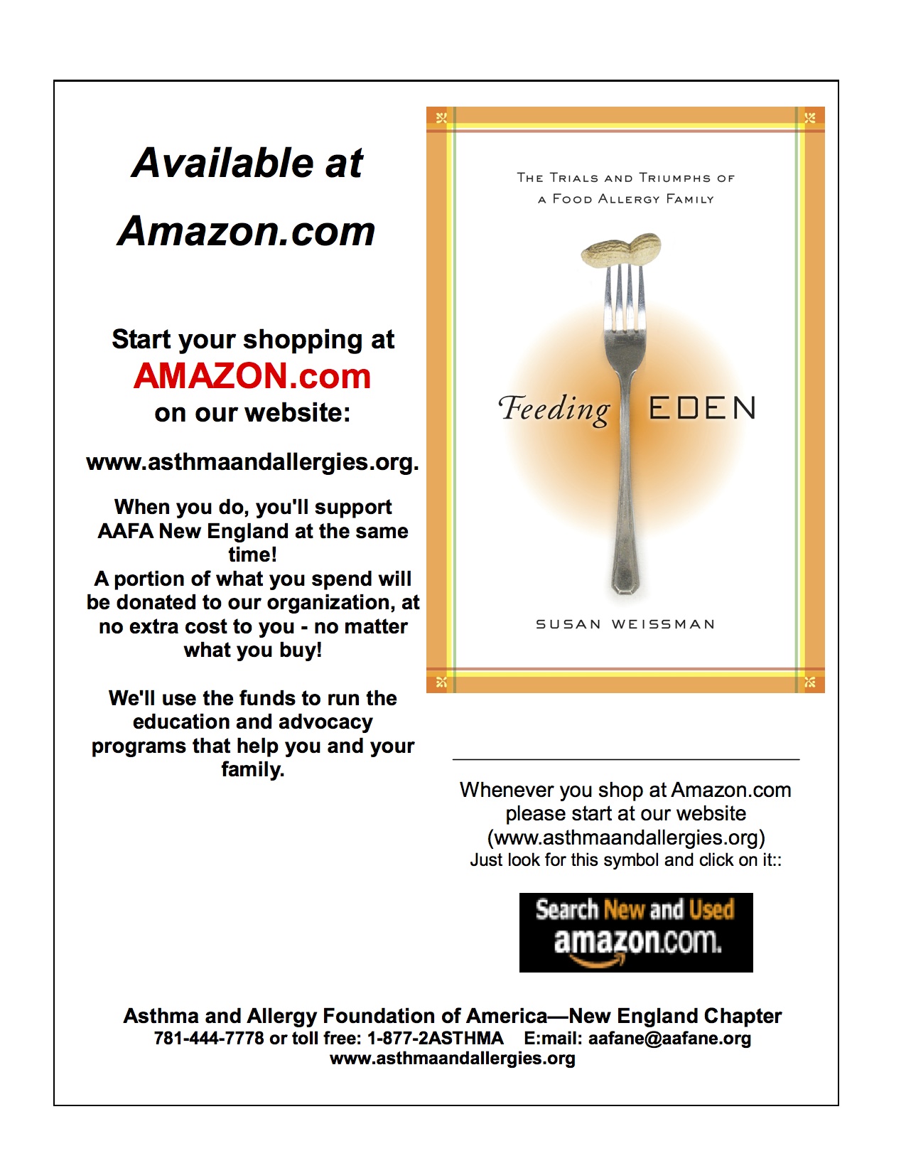 Amazon flyer for Feeding Eden book copy copy